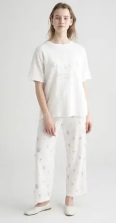 gelato pique モーニングベア ワンポイントTシャツ ロングパンツ