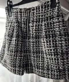 ※11/15完全処分！！ ツイードショートパンツ ブラック・ホワイト