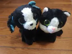 Ty ぬいぐるみ 犬と猫 セット　ティーニービーニー