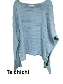 Te chichi 水色 ニットセーター 春