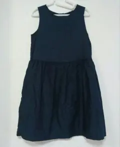 UNIQLO KIDS ノースリーブワンピース 130cm ネイビー