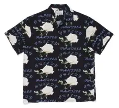 正規品★WACKO MARIA★ローズ/バラ総柄/オープンカラーシャツ■Lのサムネイル