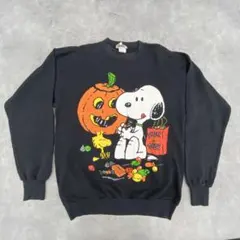 ゆ1804 PEANUTS スヌーピー ハロウィン スウェットヴィンテージ 古着のサムネイル
