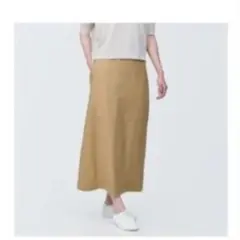 無印良品　ヘンプ混ストレッチストレートスカートのサムネイル