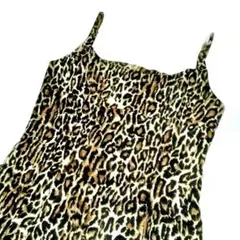 未使用！！豹柄 キャミワンピース❤平成ギャル❤Y2K❤グランジフェアリー❤00s