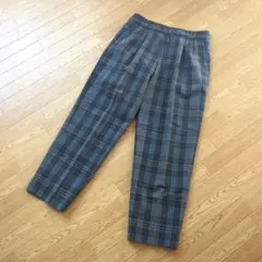 アバハウス タックパンツ グレー チェック サイズMのサムネイル