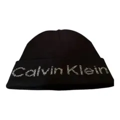 Calvin Klein ニット帽 黒　新品　カルバンクライン
