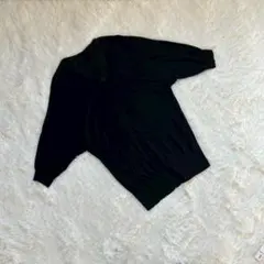 【COMME CA ISM コムサイズム】黒 カーディガン F 羽織 レディース