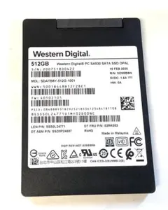 ③-WA293-WD SATA 512GB SSD 2.5 1点