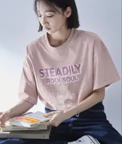 ヴィンテージ加工グラフィックオーバーサイズTシャツ