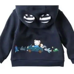 ファミリア パーカー 110 フード取り外し可能 クマ耳パーカー トレーナー