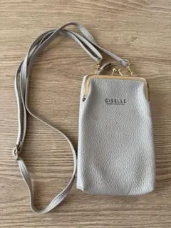 GISELLE グレー スマホショルダーバッグ