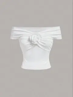 SHEIN オフショルダー Tシャツ 半袖