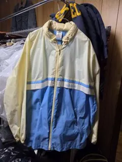 90年代　adidas ジャンパー イエロー/ブルー 50　古着