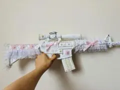 デコ銃 体育祭 白 ピンク フリル 初心者 トイガン