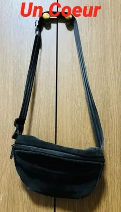 Un coeur アンクール スエード ミニショルダーバッグ