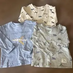 長袖Tシャツ3枚セット ロンT 90サイズ
