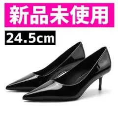 レディース パンプス ポインテッドトゥ ピンヒール 痛くない 24.5cm