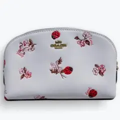 COACH レイディバグ コスメポーチ 花とテントウムシ コーチ レディース