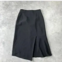 美品　INDIVI　デザインマーメイドスカート　黒　タイトスカート　262