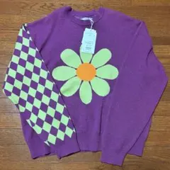 モチーフロゴニット フラワー