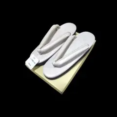 ホワイト厚底草履　Sサイズ　きもの　カレンブロッソ風　新品未使用