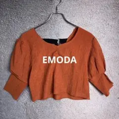 EMODA バックオープンショートトップス ショート丈 【サイズF】のサムネイル