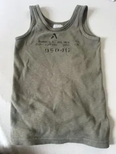 Denim & DUNGAREEタンクトップ カーキ ミリタリー風120-125のサムネイル