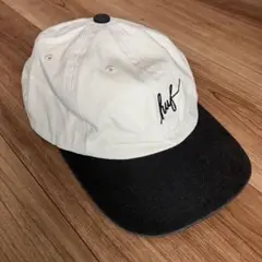 オレンジ様　HUF ベースボールキャップ ホワイト/ブラック