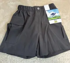 グレー 水陸両用のキッズパンツハーフパンツ サイドポケット付き　140cm