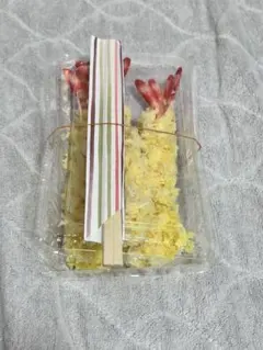 食品サンプル　スーパーお惣菜　エビフライ3本セットパック付き
