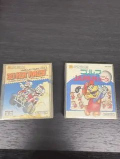 ★レトロ2本セット★FCディスク 3Dホットラリー ゴルフJAPAN