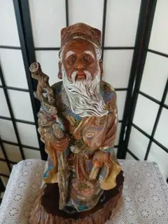九谷焼で作られた七福神の一柱、寿老人