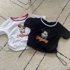 ミッキー・ミニー Tシャツ 2枚セットのサムネイル