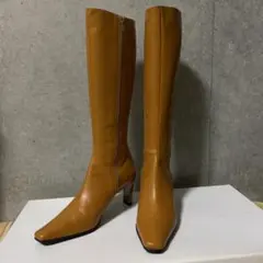 【美品】23区　ロングブーツ　キャメル　24.5cm