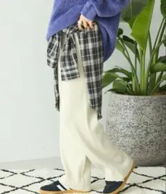 アメリカンホリック　バイパチリブニットパンツ