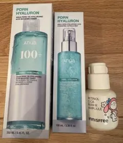 3点セットANUA HYALURON 、イニスフリー　レチノール