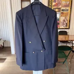 BURBERRYS セットアップ テーラード 紺ブレ ダブル 金ボタンL相当