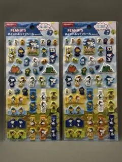 平成レトロ スヌーピー ポイントぷっくりシール キャンプ 2011 未開封 2枚