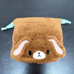 【シュガーバニーズ】しまむら　アベイル　フェイス巾着　くろうさ