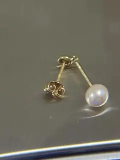TASAKI パール　ピアス　片耳のみ TASAKI パール 真珠 片耳用 ピアス K14YGタサキ - メルカリ