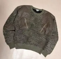 希少70s Military Combination knit riri zipのサムネイル
