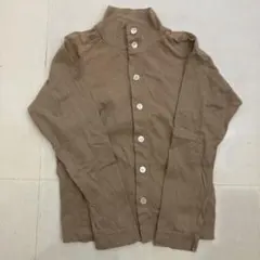 ベージュ スタンドカラー カーディガン Mサイズ 無印良品のサムネイル
