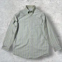 【好配色】L.L.Bean オックスフォード BDシャツ L ストライプ 緑