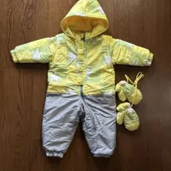 CCLTEAM 子ども用　スキーウェア スノーウェア　星柄　80 手袋セット