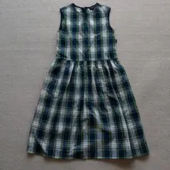 aguis b. チェック柄ノースリーブワンピース 8 ans