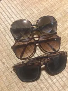 ブラウン系サングラス3点セット