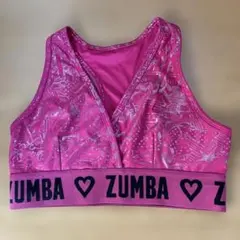 ZUMBA スポーツブラ ブラトップ　ピンク メタリックプリントのサムネイル
