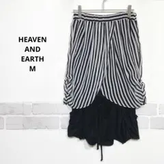 HEAVEN AND EARTH ストライプオールインワン ベアトップ K289のサムネイル
