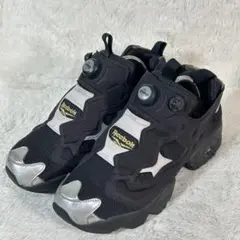 【美品】リーボック インスタポンプフューリー 24.5cm FV0417 黒 銀